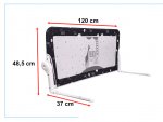 KIK KX5319 Ochranná zábrana na postel 120cm černá