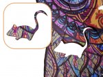 KIK KX5371 Dřevěné puzzle sova A3 130 prvků
