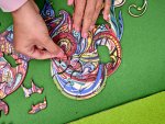 KIK KX5371 Dřevěné puzzle kohout A3 83 prvků