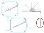 KIK KX5319 Ochranná zábrana na postel 120cm šedá