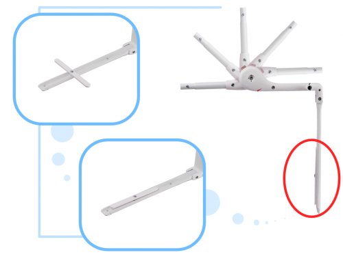 KIK KX5319 Ochranná zábrana na postel 120cm šedá