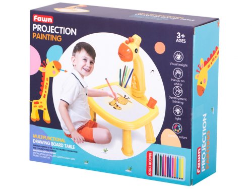 KIK KX5454 Kreslící stoleček s projektorem žirafa
