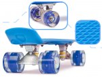KIK Pennyboard se svítícími LED koly 56 x 15 cm modrý