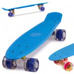 KIK Pennyboard se svítícími LED koly 56 x 15 cm modrý