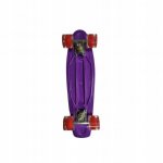 KIK Pennyboard se svítícími LED koly 56 x 15 cm fialový