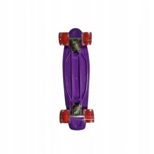 KIK Pennyboard se svítícími LED koly 56 x 15 cm fialový