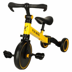 Trike Fix KX5377 Multifunkční dětská tříkolka 3v1 Goodboy - žlutá