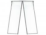 KIK KX6127 Moskytiéra do dveří s magnety 100 x 210cm černá