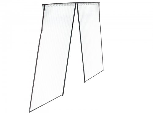 KIK KX6127 Moskytiéra do dveří s magnety 100 x 210cm černá