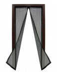 KIK KX6127 Moskytiéra do dveří s magnety 85 x 210cm černá