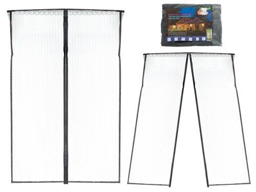 KIK KX6127 Moskytiéra do dveří s magnety 85 x 210cm černá