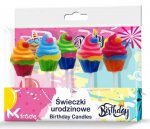 KIK KX5752 Narozeninové svíčky na dort cupcake 5 ks