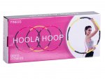 KIK KX5911 Masážní obruč Hula hoop 85 cm růžovo šedá