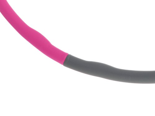 KIK KX5911 Masážní obruč Hula hoop 85 cm růžovo šedá