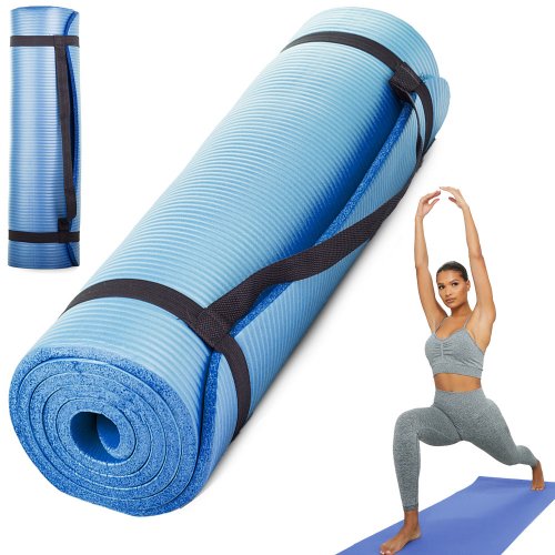 Verk Fitness podložka na cvičenie 180 x 60 cm modrá
