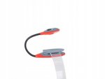 Verk 01682 Praktická LED lampička s klipom červená