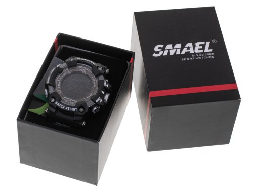 KIK KX5268 Pánské Army hodinky LED SMAEL černé