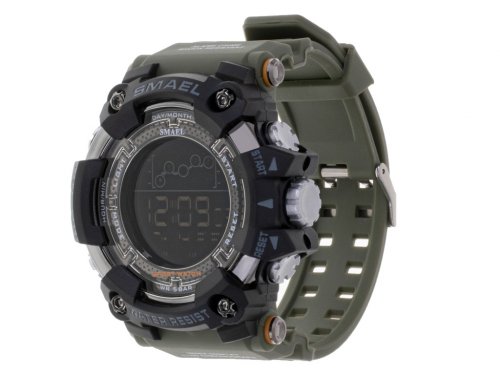 KIK KX5268 Pánske Army hodinky LED SMAEL zelené