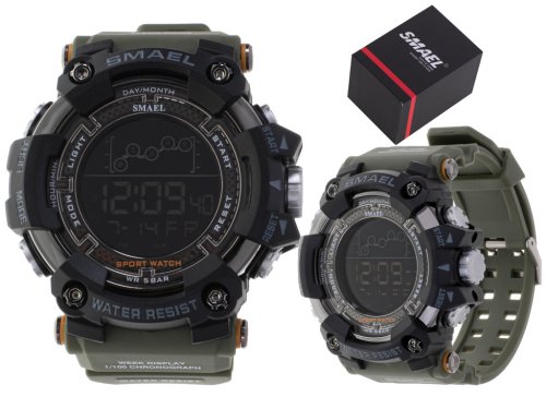 KIK KX5268 Pánske Army hodinky LED SMAEL zelené