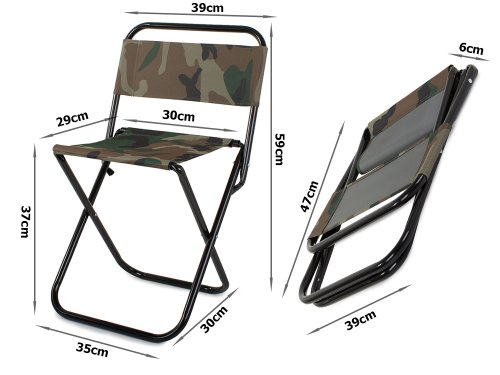 Verk 01670 Kempingová skládací židlička maskáč
