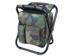 Verk 01673 Kempingová skladacia stolička s batohom, termou taškou 3 v 1 maskáč