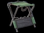 Verk 01678 Kempingová skládací židlička s držákem na rybářský prut zelená