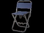 Verk 01679 Kempingová skladacia stolička s držiakom na rybársky prút modrá