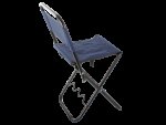 Verk 01679 Kempingová skladacia stolička s držiakom na rybársky prút modrá