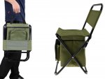 Verk 01681 Kempingová skladacia stolička s termo brašňou zelená