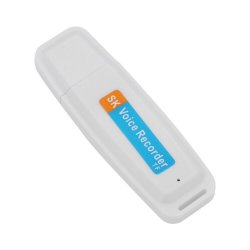 Effly Diktafon Pendrive MicroSD bílý