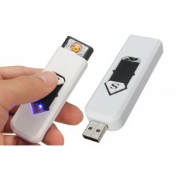 Effly Elektronický USB zapalovač - bílý
