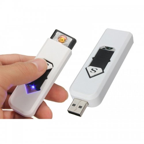 Effly Elektronický USB zapalovač - bílý