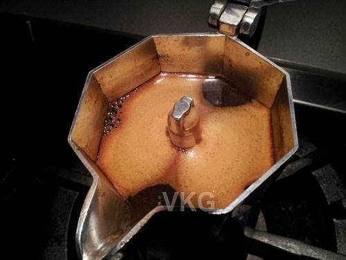 Verk 07041 Moka kanvice 3 - 150 ml - čierna