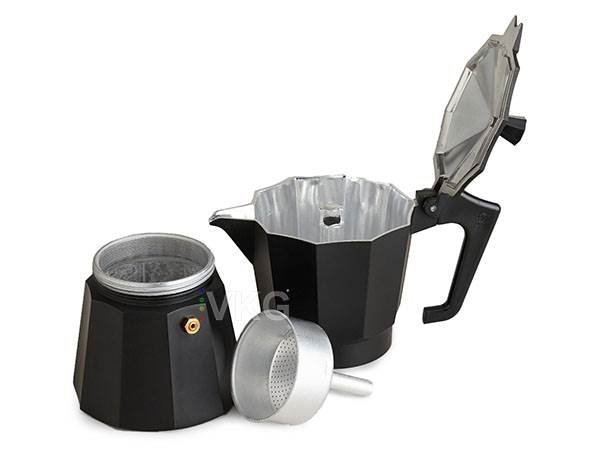 Verk 07042 Moka kanvica 6 - 300 ml - čierna