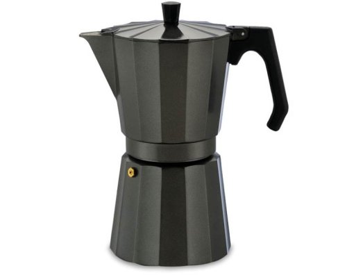 Verk 07042 Moka kanvica 6 - 300 ml - čierna