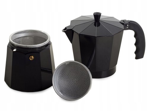 Verk 07044 Moka kanvice 12 - 600 ml - čierna
