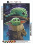 Pronett 2066 Diamantové malování 5D - Yoda, Star Wars