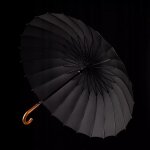 Foxter 1990 Pánský holový deštník černý 
