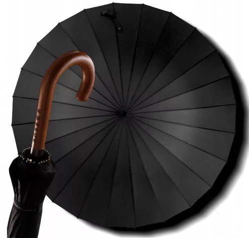 Foxter 1990 Pánský holový deštník černý 