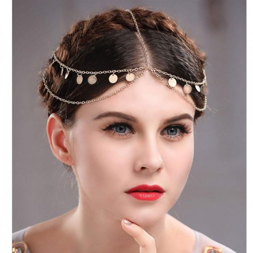 eCa O194 Ozdobný řetízek na hlavu v boho stylu