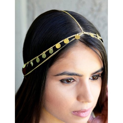 eCa O194 Ozdobný řetízek na hlavu v boho stylu