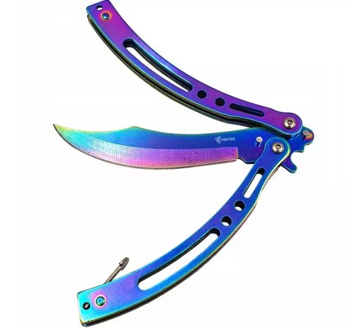 Foxter 1876 Nůž motýlek Butterfly Neon