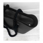 eCa T2CZ Gumová kabelka shopper bag Jelly čierna