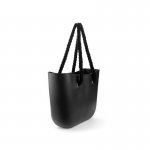 eCa T2CZ Gumová kabelka shopper bag Jelly čierna