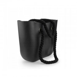 eCa T2CZ Gumová kabelka shopper bag Jelly čierna