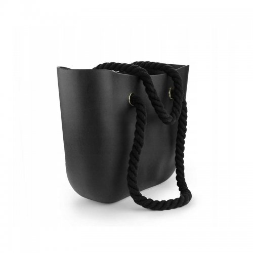 eCa T2CZ Gumová kabelka shopper bag Jelly čierna