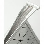 eCa Dámská kosmetická taška se vzorem stříbrná
