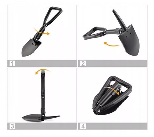 Foxter 0863 Polní skládací lopatka 5 v 1 