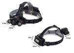 BAILONG Čelovka LED CREE XML-T6 2X XP-E