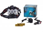 BAILONG Čelovka LED CREE XM-L T6 4x XPE